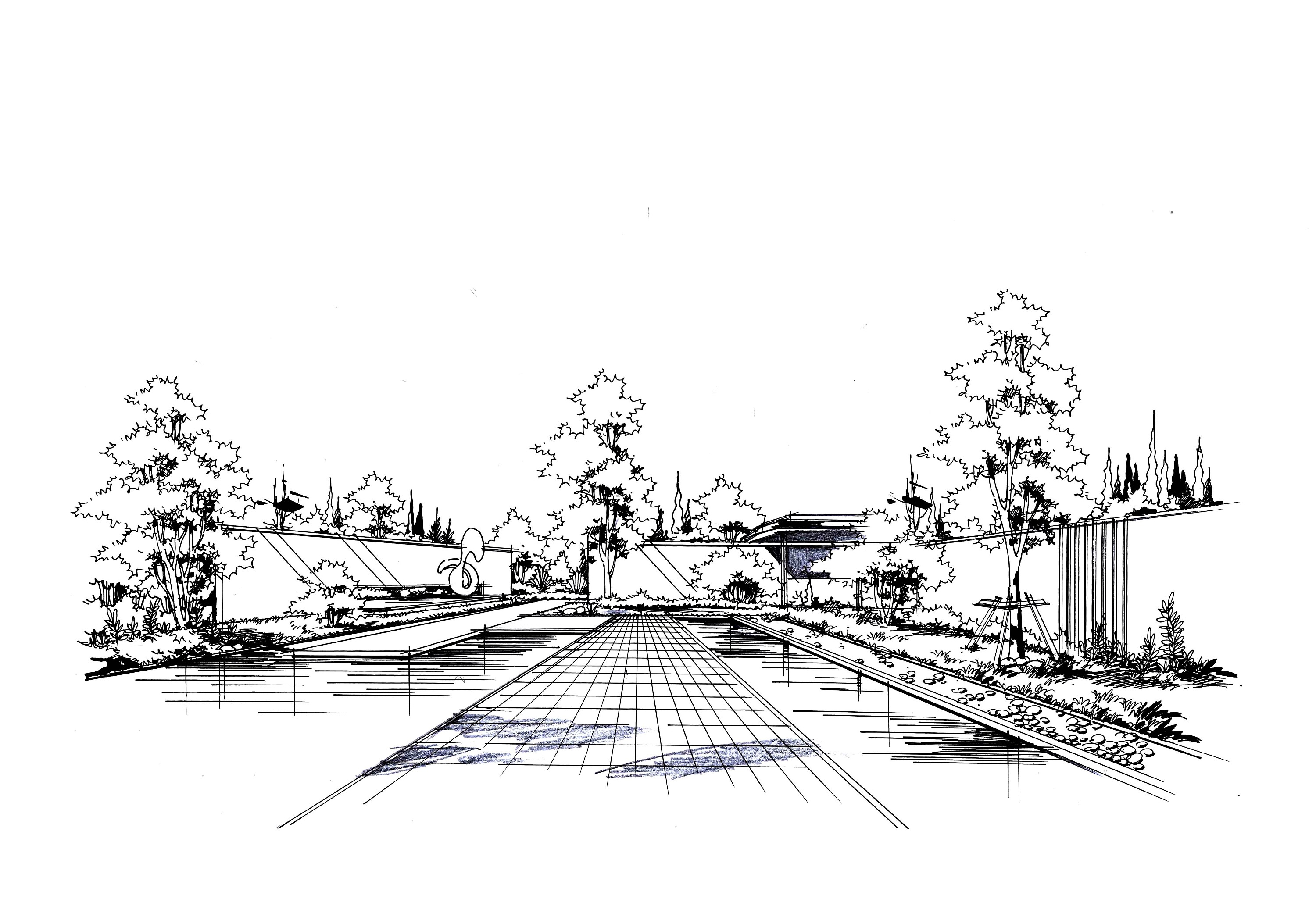 园林景观手绘|纯艺术|钢笔画|晋绘丨小威 