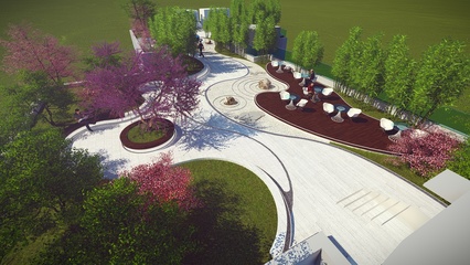 屋顶花园设计|空间|景观设计|liangxiaoskp 