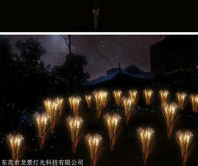 3头光纤亚克力芦苇灯