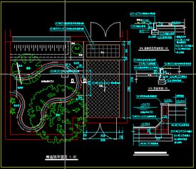 现代风格园林景观小庭院设计方案CAD解析